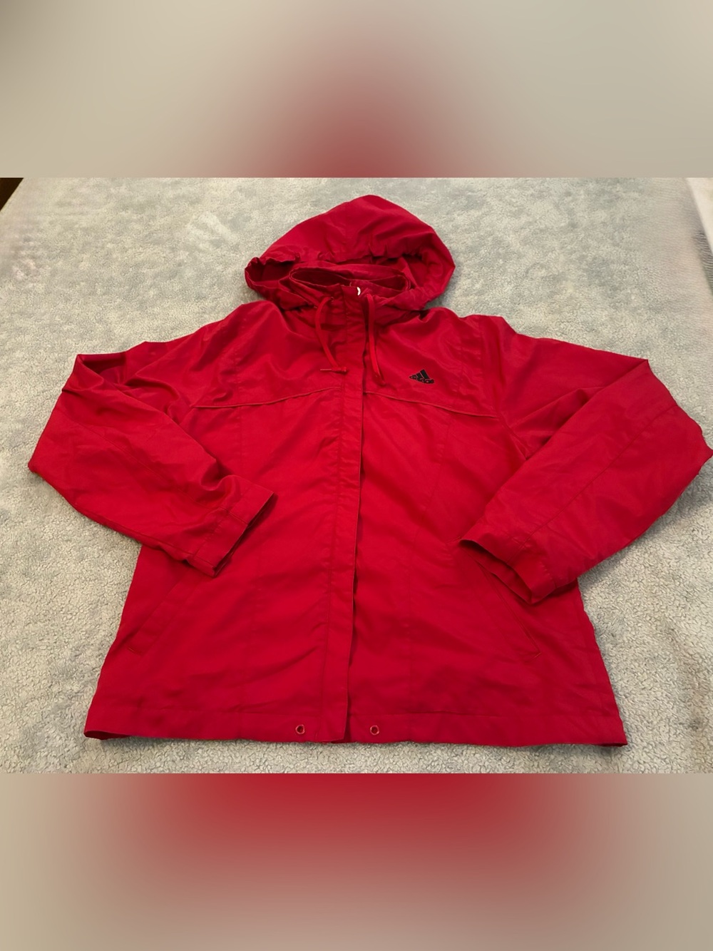 Women’s Adidas Pink Hooded Zip up Jacket Size Medium